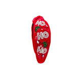My Little Thieves Ho Ho Ho Red Christmas Hat Headband