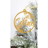 My Little Thieves Personalized Acryllic Snowflake Christmas Holiday Ornament Bauble | Gift Set