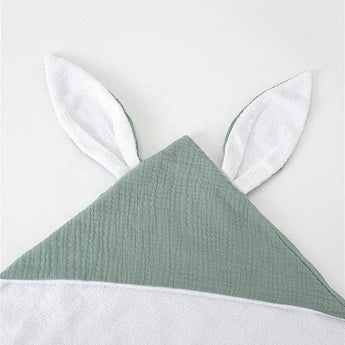My Little Thieves Personalized Bunny Hooded Towel Organic & Adorable | Bath Towel