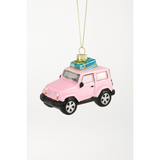My Little Thieves Personalized Pink Car Holiday Ornament