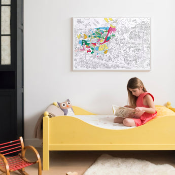 Omy Eco Friendly Kids' Colouring Posters | Fun Animal & Jungle Designs - My Little Thieves