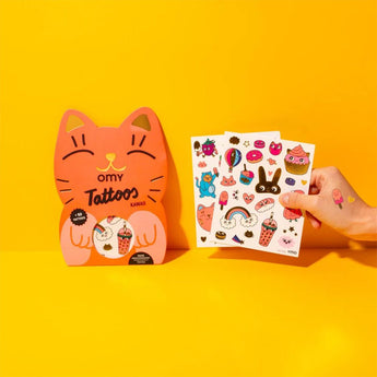 Omy Kids' Temporary Tattoos | Fun Dinosaur & Glow In The Dark Designs
