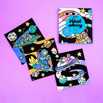 Omy Velvet Colouring Set | Kawaii Themed Creative Art For Kids