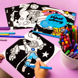 Omy Velvet Colouring Set | Kawaii Themed Creative Art For Kids