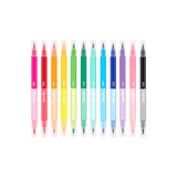 Ooly Dual Tone Double Ended Brush Marker Set Of 12/24 Colors | Arts&Crafts