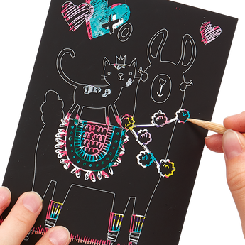 Ooly Mini Scratch & Scribble Art Kit, 7 Piece Activity Set