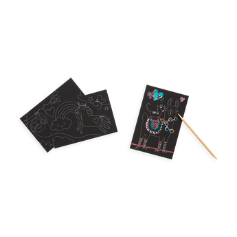 Ooly Mini Scratch & Scribble Art Kit, 7 Piece Activity Set