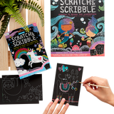 Ooly Mini Scratch & Scribble Art Kit, 7 Piece Activity Set