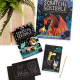 Ooly Mini Scratch & Scribble Art Kit, 7 Piece Activity Set
