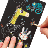 Ooly Mini Scratch & Scribble Art Kit, 7 Piece Activity Set