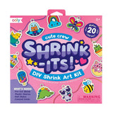 Ooly Shrink Its! DIY Shrink Art Kit box with colorful pre-cut charms like a rainbow, bee, and donut.