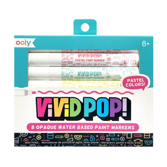 Ooly Vivid Pop Opaque Paint Markers Metallic Set Of 8 | Water Based Art Markers - My Little Thieves