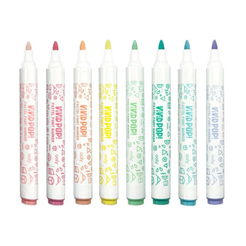Ooly Vivid Pop Opaque Paint Markers Metallic Set Of 8 | Water Based Art Markers - My Little Thieves