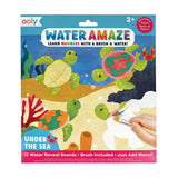 Ooly Water Amaze "Under The Sea" water reveal boards packaging, showing colorful turtles and a child painting.