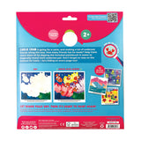 Back of Ooly Water Amaze Under the Sea reusable art kit, showing "Carlo Crab" story, "Brush with Water!" demo, and 12 ocean scenes.