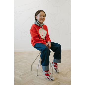 Oxox Club Potato Face Kid's Sweatshirt Red | Sweatshirt Boy