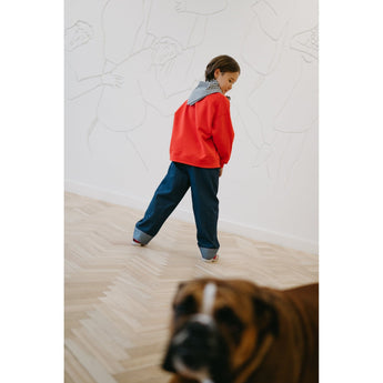 Oxox Club Potato Face Kid's Sweatshirt Red | Sweatshirt Boy