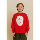 Oxox Club Potato Face Kid's Sweatshirt Red | Sweatshirt Boy