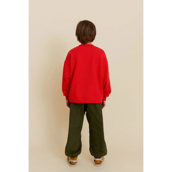 Oxox Club Potato Face Kid's Sweatshirt Red | Sweatshirt Boy