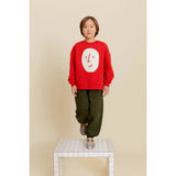 Oxox Club Potato Face Kid's Sweatshirt Red | Sweatshirt Boy
