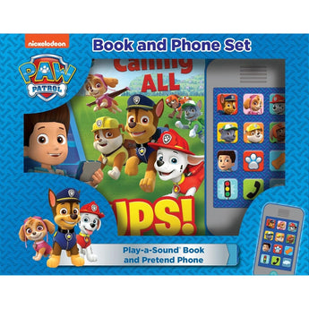 Paw Patrol Book And Phone Set | Kids Interactive Gift - My Little Thieves