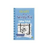 Blue Puffin Diary of a Wimpy Kid 6 Cabin Fever book cover with Greg Heffley looking out a snowy window.