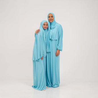 Rouqei Elegant Adult Isdal Plain Prayer Set One & Two Piece | Prayer Set