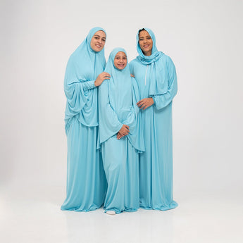 Rouqei Elegant Adult Isdal Plain Prayer Set One & Two Piece | Prayer Set