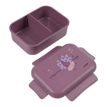 School Essential Set Of 3 Backpack Regular + Leakproof Lunch Box With Clips + Ss Bottle 500ml Mrs. Peacock