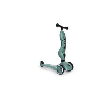 Scoot & Ride Highwaykick 1 in mint green, a 2-in-1 kickboard with two front wheels and one rear wheel.