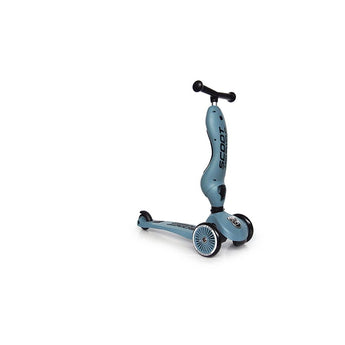 Scoot & Ride Highwaykick 1 in light blue, a 2-in-1 kickboard with three wheels and adjustable handlebar.