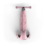 Pink Scoot & Ride Highwaykick 3S LED 3-wheel light-up scooter, top-down view.