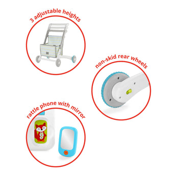 Skip Hop Explore & More Grow Along 4 In 1 Activity Walker Multi Color | Baby Toys