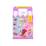 Pink and purple Slimy Gelateria Crush DIY Ice Cream Rollz kit box with product details and images.