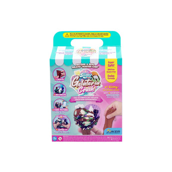 Slimy Gelateria Crush DIY Ice Cream Rollz Kit box with colorful graphics and product features.