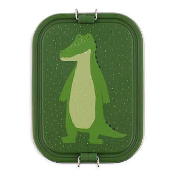 Stainless Steel Lunch Box Large 2 Compartment Mr. Alligator