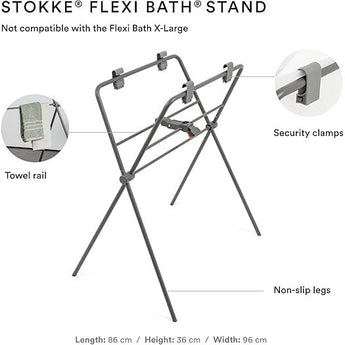 Stokke Flexi Bath Mickey + Foldable Stand Bundle | Disney Baby Bathtub