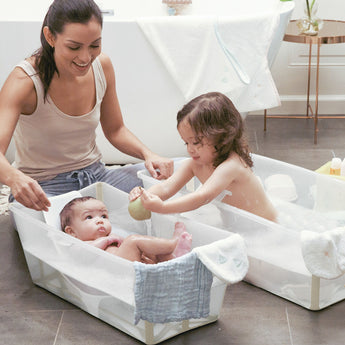 Stokke Flexi Bath With Newborn Support | Foldable Baby Bathtub