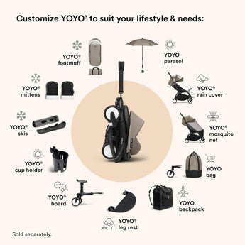 Stokke Yoyo Connect White Frame | Sibling Stroller Connector