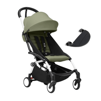 Stokke Yoyo White Frame + 6+ Color Pack + Leg Rest Bundle - My Little Thieves