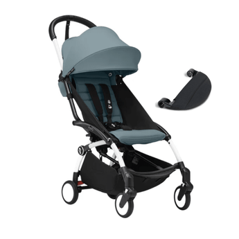 Stokke Yoyo White Frame + 6+ Color Pack + Leg Rest Bundle - My Little Thieves