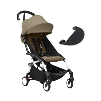 Stokke Yoyo White Frame + 6+ Color Pack + Leg Rest Bundle - My Little Thieves