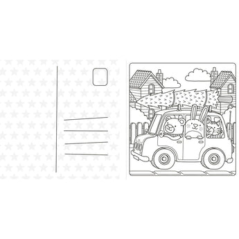 Super Cuties Cosy Christmas Colouring Book | Kids Art