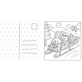 Super Cuties Cosy Christmas Colouring Book | Kids Art