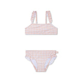 Swim Essentials Apricot Orange Print Bikini For Girls | Kids Swimwear - My Little Thieves