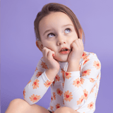 Swim Essentials Flower Hearts Girls Long Sleeve Swimsuit | Kids Swim - My Little Thieves