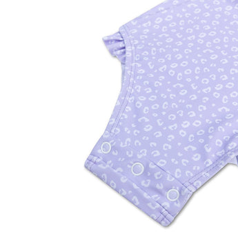 Swim Essentials Lila Leopard Girls Long Sleeve Swimsuit | Kids Swim - My Little Thieves