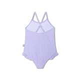 Swim Essentials Lila Leopard Print Swimsuit For Girls | Kids Swimwear - My Little Thieves