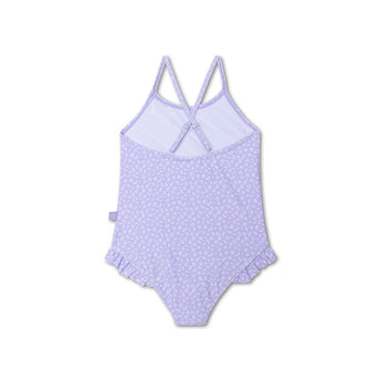 Swim Essentials Lila Leopard Print Swimsuit For Girls | Kids Swimwear - My Little Thieves