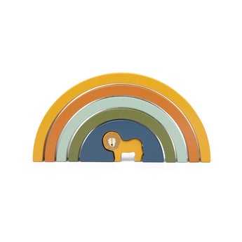 Trixie Handmade Eco Friendly Wooden Rainbow Stacking Toy | Fsc Certified